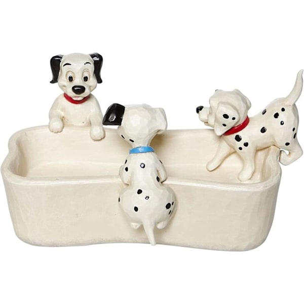 Enesco Disney Traditions by Jim Shore 101 Dalmatinere Bone Bowl Figur, 3,75 tommer, Flerfarvet  Standard  Standard
