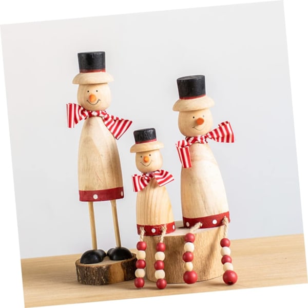 Juledekorasjoner i tre, juledekorasjoner til bordplaten, julepynt i tre