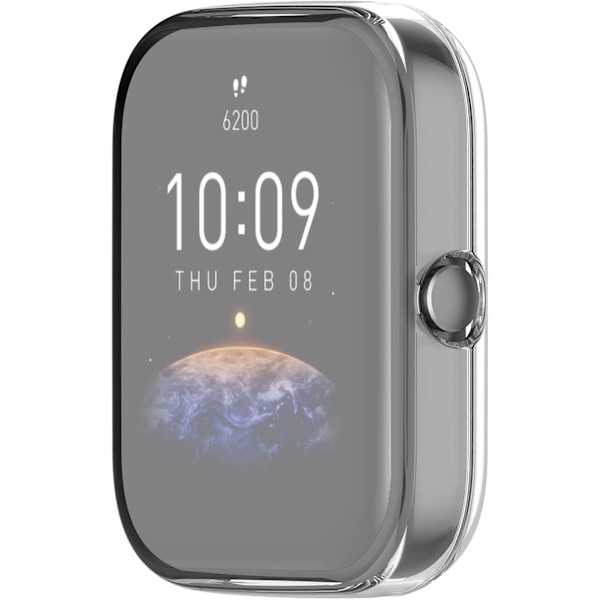 Mjuka TPU-skal avsedda för Amazfit GTS 4 Mini Skärmskydd Fullständigt Skydd Klockskal för Amazfit GTS 4 Mini (Inte för GTS4) (Klar) Cl