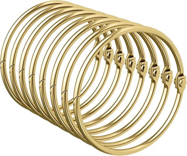 Duschdraperiringar, Duschdraperikrokar Rostfria Duschringar för Draperi, Glider Smidigt Metall Guld Duschkrokar för Duschdraperi och Stång,