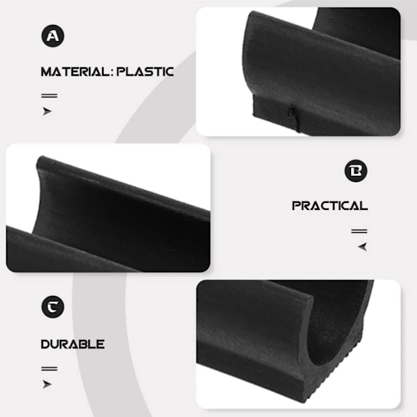 25 st 25 mm plaststolsfot U-formade golvglidrörshylsor lock stol fotdynor möbelfot rektangulär formad halkfri stolsbenstipp