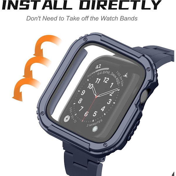 2-pak robust etui, der er kompatibel med Apple Watch