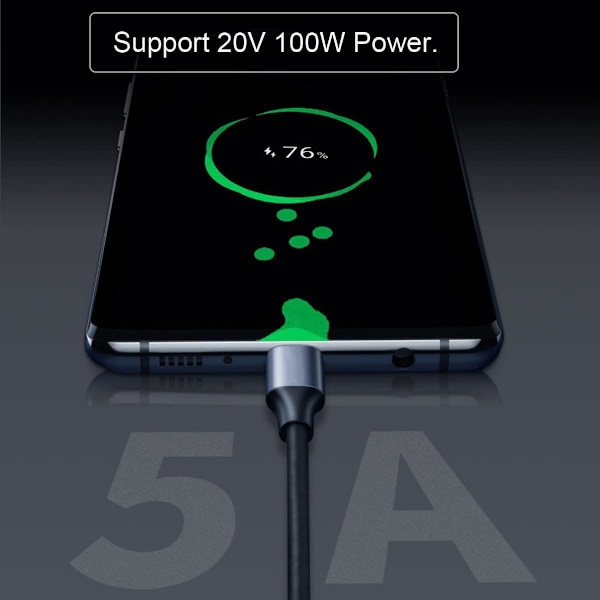 USB Type C-kabel Usb-C til Usb-C-datakabel til bærbar computer