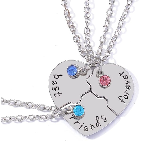 Necklace for 3 Girls: Best Friend Birthday Gifts and Matching Friendship Necklace Set