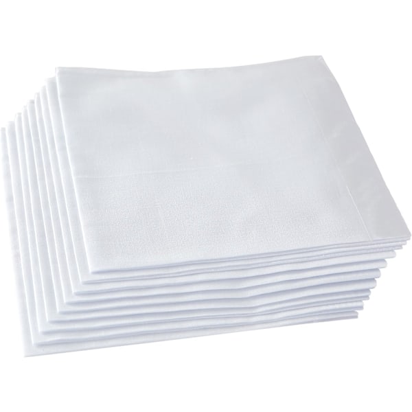 100% mjuka bomullsnäsdukar för män (12-pack)