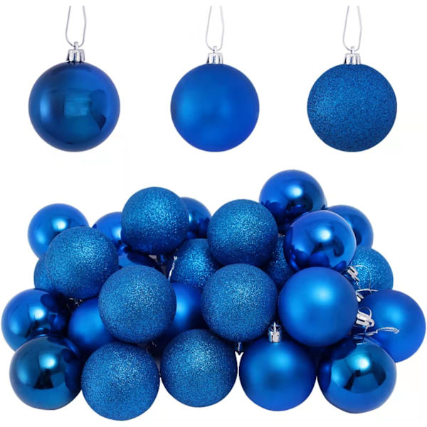 Julgranskulor 60mm/2,36 tum Ornament 4/Set 40 st Osplitterliga Julgranskulor
