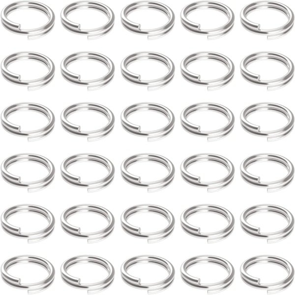 100 stk. 10 mm Mini Split Springringe - Smycken Connectors
