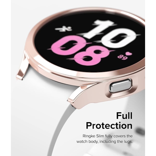 Slim [Anti-Yellowing Material / 2-pack] Kompatibel med Galaxy Watch 5 44mm Skal för Minimalistisk, Solid Transparent Skydd + Extra Färg för Kvinnor, Män