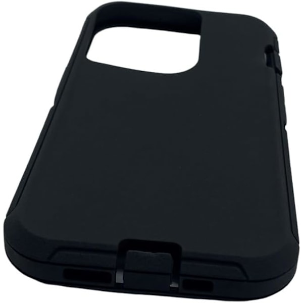 Erstatningsgummi Ytre Skall Kompatibel med iPhone 13 Pro Max Defender Series Deksel (Svart) Svart