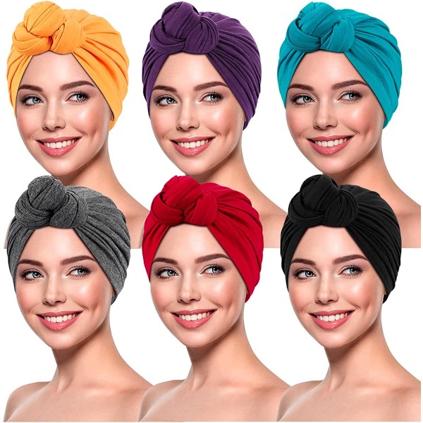 Kvinnor Turbaner Och Head Wraps, Skull-Caps, Turban Flower