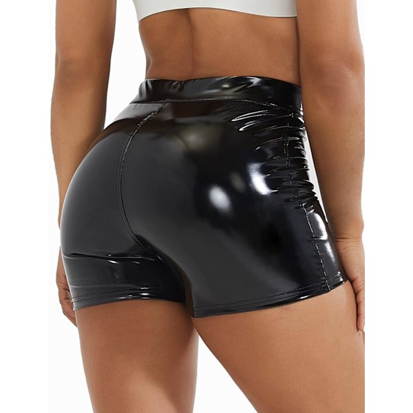 Kvinnors Leggings i konstläder Byxor PU Elastiskt formande höft