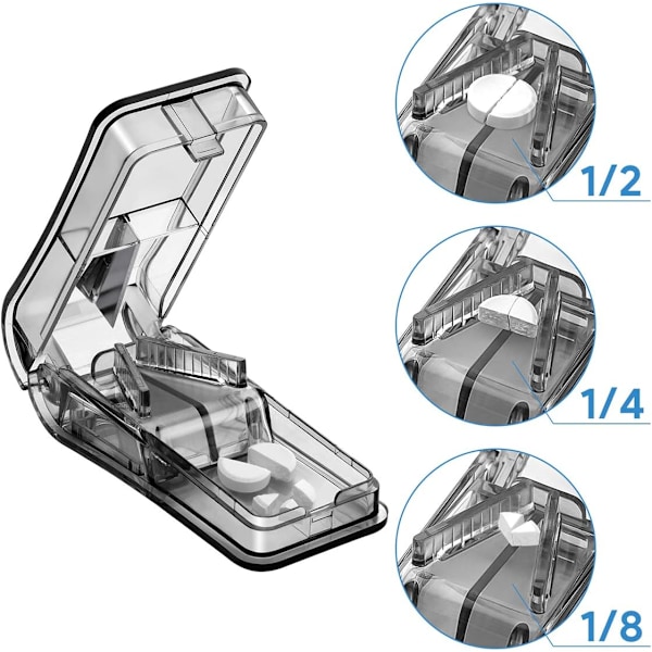 Pillekutter for små piller - Tablettdeler med bladvern,