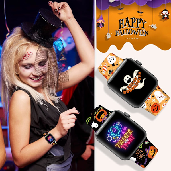 Jul Halloween Watch Band Kompatibel med Apple Watch Band 38mm