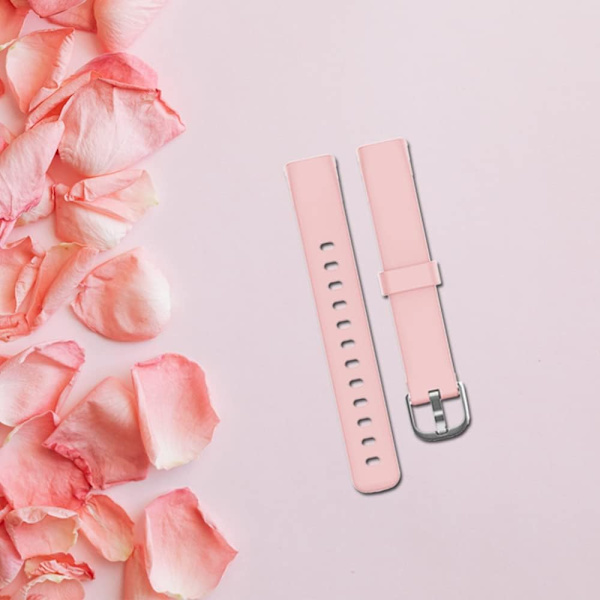 Rosa erstatningsremme, der er kompatible med Fitbit Luxe-uret