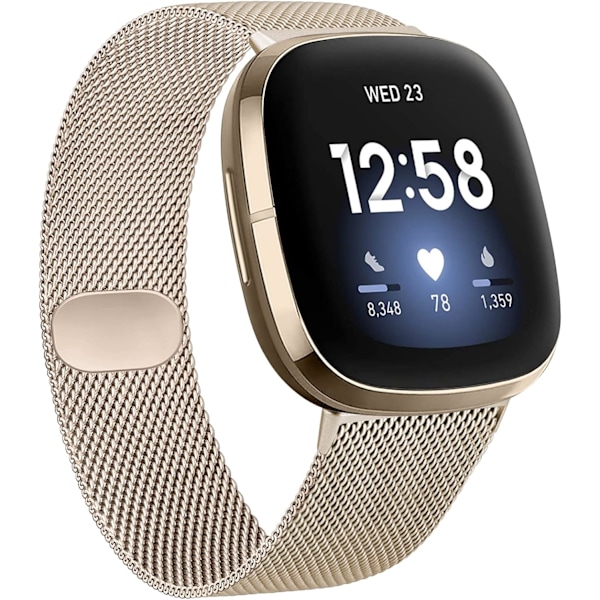 Metallrem til Fitbit Versa 3 - Udskiftningsarmbånd i rustfrit stål