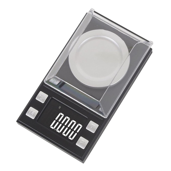 Mini elektronisk smyckevåg 100 g/0,001 g smyckesvåg med hög precision Balans Elektronisk digital paketvåg (svart)
