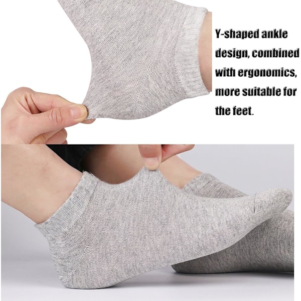 Ankelsokker No Show Athletic Cotton Socks (10 par)