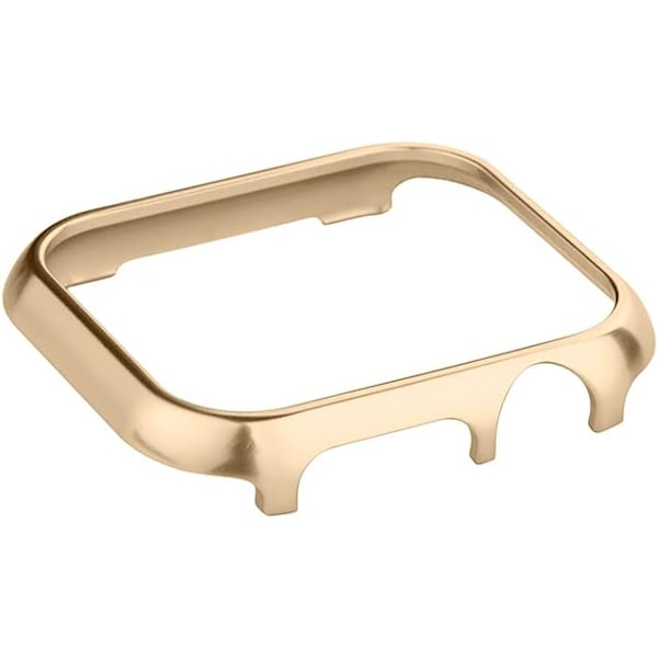 Glansig Aluminiumlegering Stötfångare Skal Kantförsvar Metall Skyddsram Omslag Sidoskydd [INGET Skärmskydd] Kompatibel med Apple Watch SE/Series 6