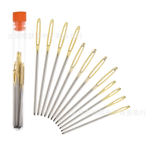 14 størrelser Virknålar Set, 2,0 mm(b)-10 mm(n) Ergonomisk virknålar med case for artroshänder, extra långa virknålar
