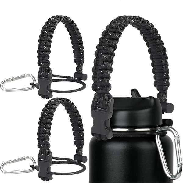 Paracord-handtag för vattenflaska (passar flaskor med bred öppning)