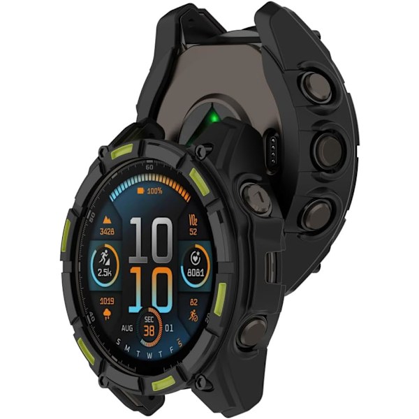 3-pack 3 Färger Klockfodral Kompatibelt för Garmin Fenix 8 51MM Solar TPU Skyddande Skal Täcker Stötfångare. (51MM Solar) mix 51MM Solar