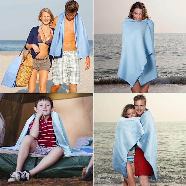 Mikrofiberhandduk för kropp, strandhandduk i mikrofiber, handduk för ryggsäck