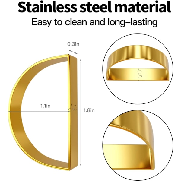 Metallservettringar Set om 12, Eleganta Guld Servettringar Dekor för Special