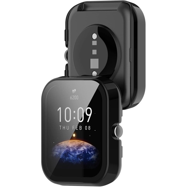 2-pak skjermbeskyttelse kompatibel med Amazfit Bip 3/Bip 3 Pro