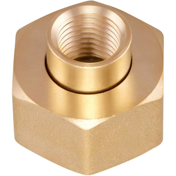 2 stk. messing sekskant drejelig 1/4\" NPT til 3/4 tommer hun GHT haveslange