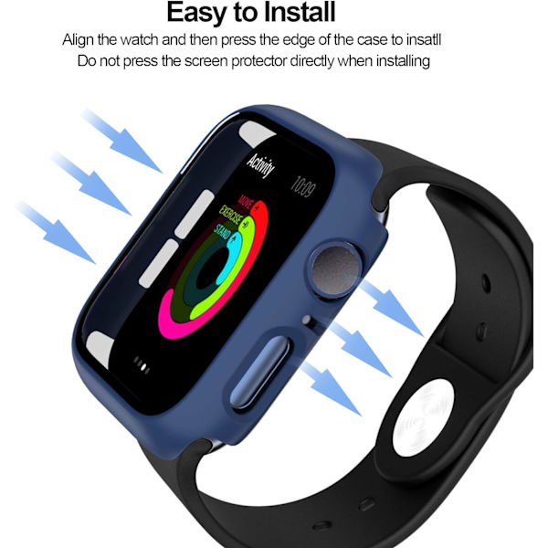 2-pack hårt PC-fodral kompatibelt med Apple Watch Series 3/2/1 42mm,