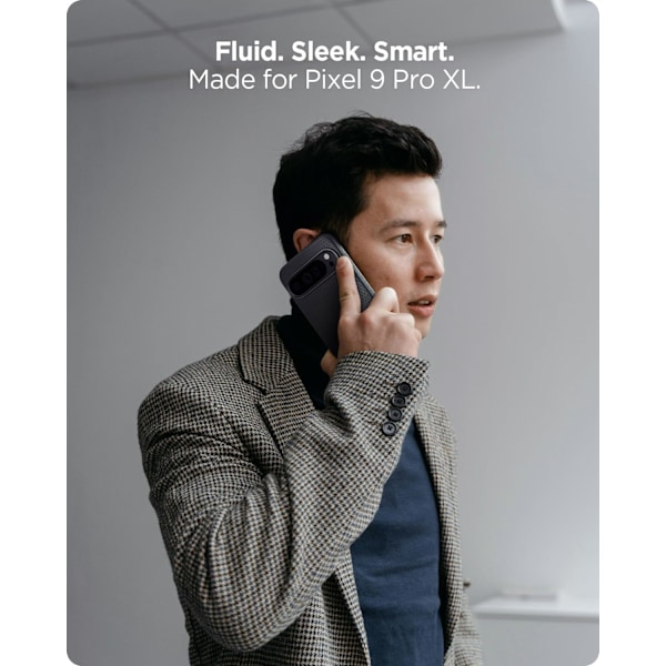 Liquid Air Skal Designat för Pixel 9 Pro XL (2024) [Militärklassat Skydd] - Matt Svart Matt Svart