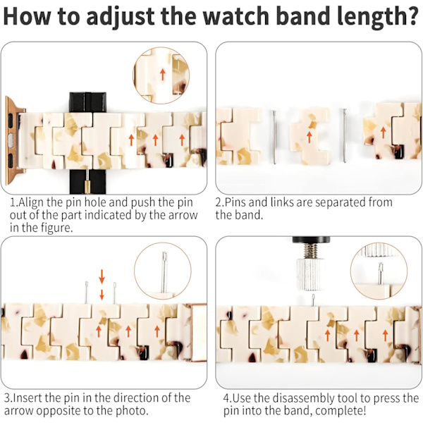 Hartsband kompatibla med Apple Watch Band 40 mm 38 mm 41 mm 42 mm 44 mm