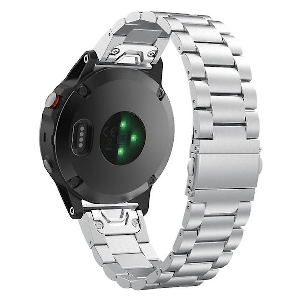 Til Garmin Fenix 5s Treperlet Rustfrit Stål Metal Urrem WWC