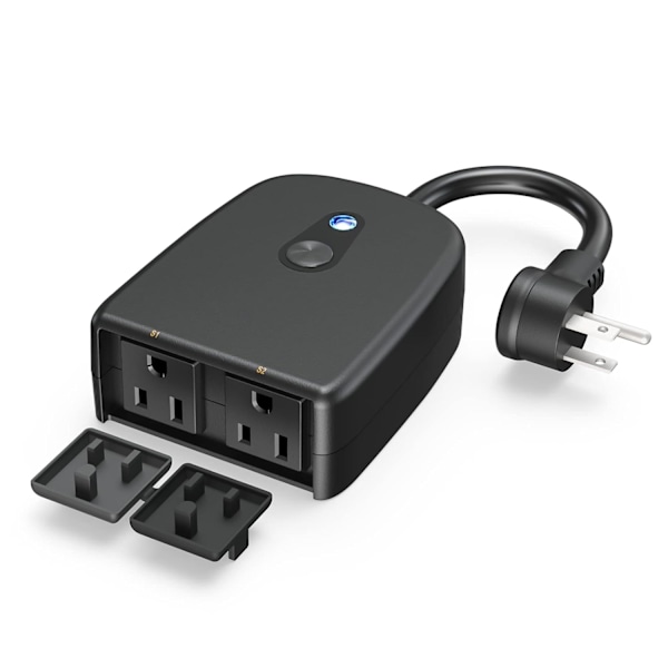 Utomhus Smart Plug, Utomhus Wi-Fi-uttag med 2 uttag