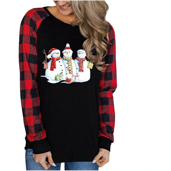 Jultröjor för kvinnor 2023 Höstmode Raglan Långärmad Pullover