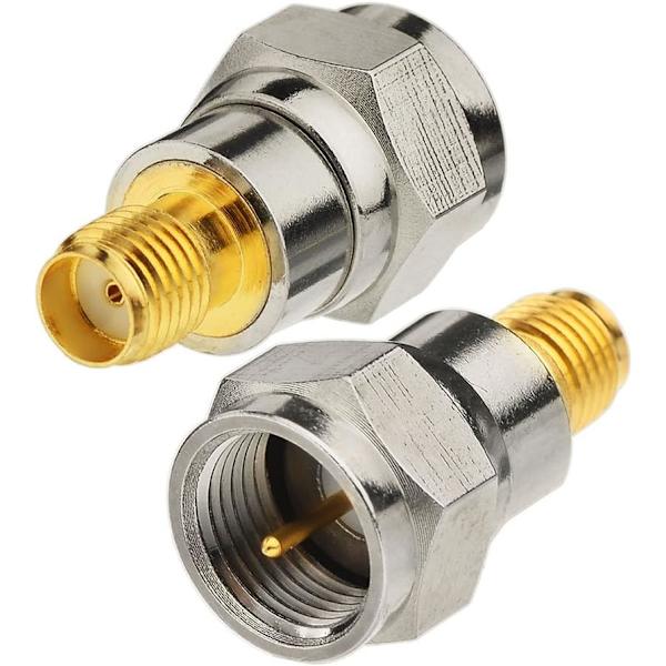 FM DAB+ antenn-adapter F-hane till SMA-hona