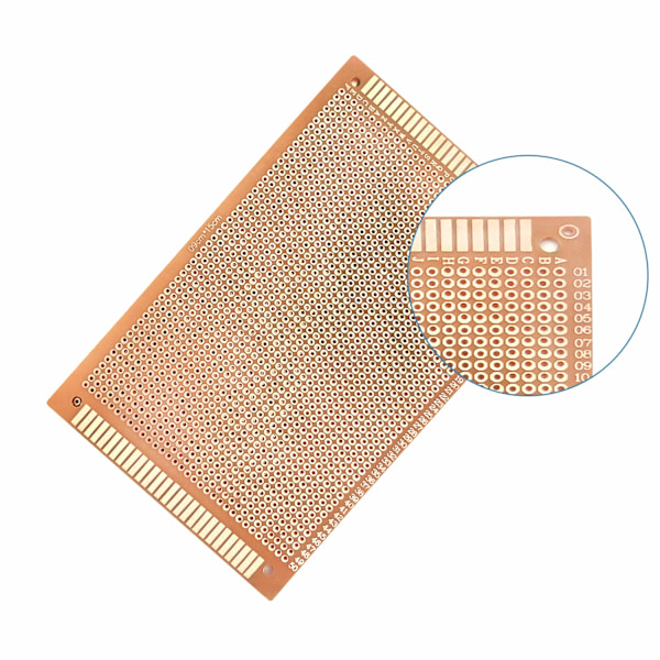 10 stk. Enkeltsidet - DIY Prototyping PCB-plader (9x15 cm)