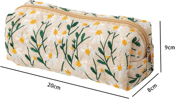 Pencilveske med, beige, 20*9*8cm