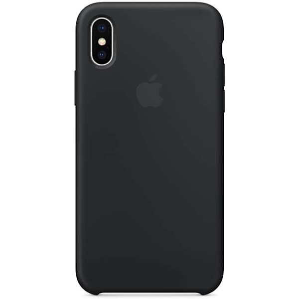 iPhone X Silikonikuori - Musta Musta