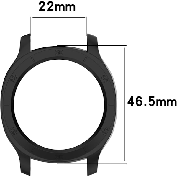 Kompatibel med Huawei Watch GT Cyber Skyddsfodral, PC Skyddsfodral Skal Kompatibelt med Huawei Watch GT Cyber (Svart)