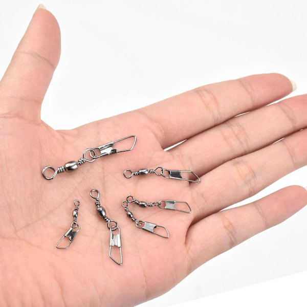 Fiskefat Swivel Kit - 100st med säkerhetssnäppkontakt