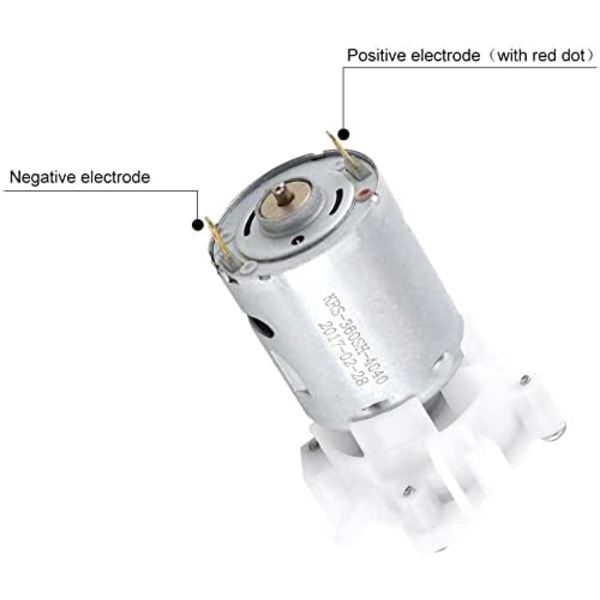 Mini selvansugende tandhjulspumpe til DC 3-12V elektromotor
