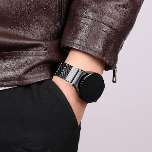Kompatibel med   Galaxy Watch 4 Band 40mm 44mm 47mm Bands Carbon Fiber Bands,   Galaxy Watch 6 5 4 Classic Herrebånd Uden Spalte Fashion Letvægts