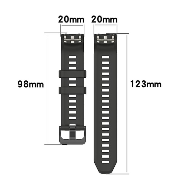 Til Garmin Instinct 2s Solid Color Silikone Sports Watch Band GZN White