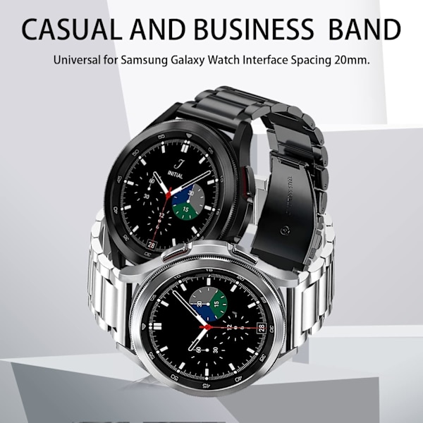 Kompatibel med   Galaxy Watch 7 6 5 4 FE Band Pro Classic Active 2 40mm 44mm 43mm 47mm 45mm 42mm 46mm 20mm Galaxy Watch 3 Band 41mm Menn Kvinner