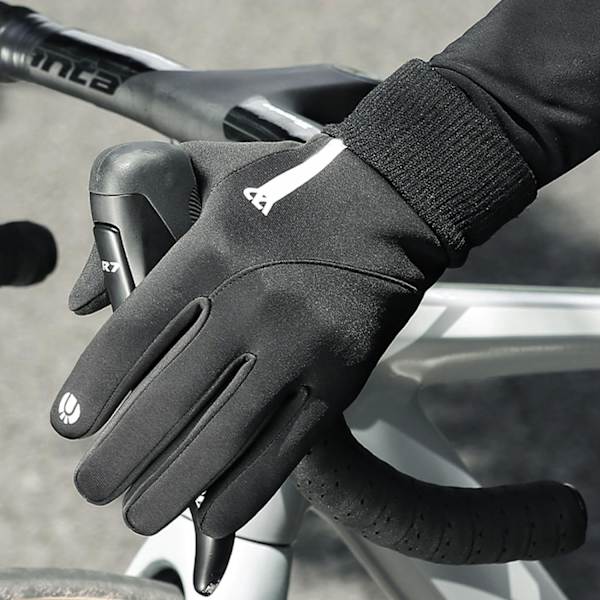 Vinter Termiske Handsker - Touchscreen Vinter Varme Handsker | Cykelhandsker, Reflekterende Vindtætte Cykelhandsker til Kvinder og Mænd, Vandring, Løb, Cykling,