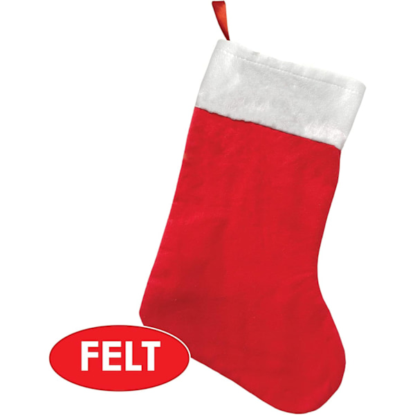 Filt Julstrumpa Festtillbehör (1 st) (1/Pkg)
