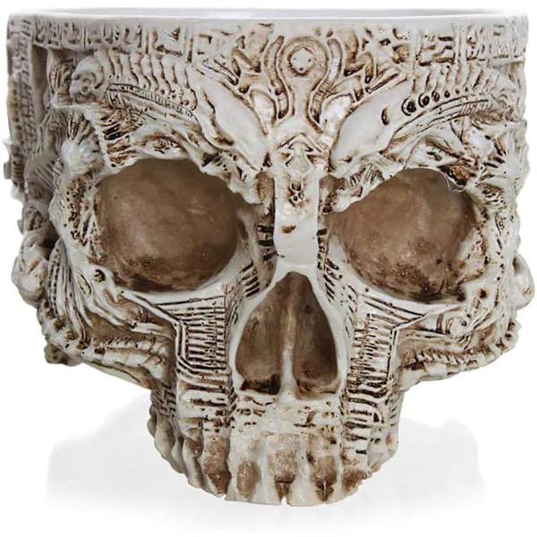 Halloween-skalleaskebeger for morsomme spøkelsesrøykergaver, sigarer, sigaretter, askebeger Retro Skull Askebeger, gotiske hjemmedekorgaver  Små  Små