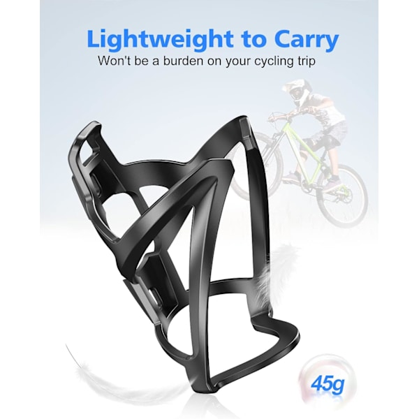 Cykel Vattenflaskhållare, Cykel Vattenflaskhållare Burfäste Passar 22-26 oz Flaska med Säker Skruvmontering, Perfekt för Cykling.