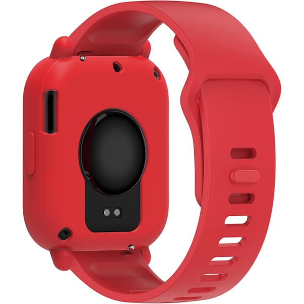 (2 STK) Deksel til Redmi Watch5 Lite, Mykt Silikondeksel Kompatibelt med Redmi Watch5 Lite Smartklokke Rød Lite